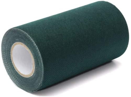 Ruban de jonction à herbe artificielle, herbe ruban de jonction de gazon synthétique, tapis pré-collé pour pelouse de jardin, balcon, top qualité (150 mm x 5 m)