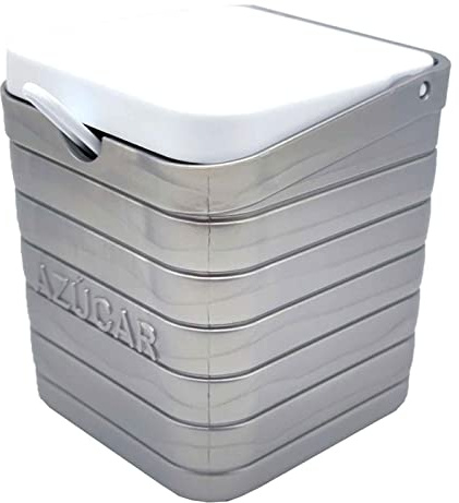 AC – Azucareros Cuadrados - Fabricado en Plástico – Apto para ser Usado como salero - 10,7 x 9,5 x 9,5 cm – Color Gris
