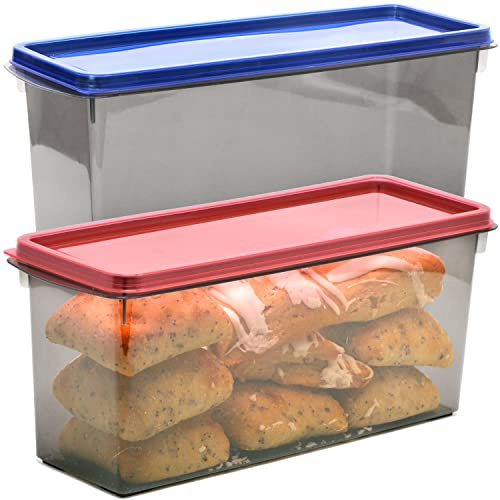 Youngever Bacs à Pain, Boîte Hermétique Alimentaire 3L, Récipient Alimentaire en Plastique