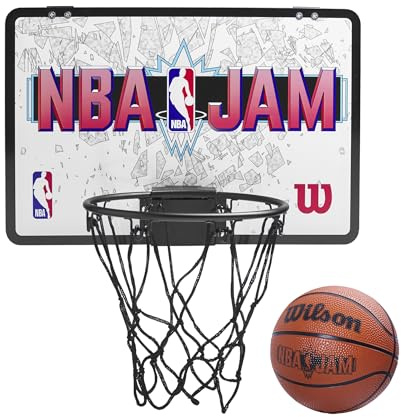 Wilson NBA Jam Mini-Basketballkorb, Inkl. Basketball und Stickerbogen