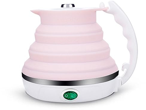 Bollitore Elettrico Da Viaggio Pieghevole Portatile Bollitore Pieghevole In Silicone Alimentare Bollitore Elettrico Pieghevole Da Viaggio Bollire La Protezione A Secco Doppia Tensione 110V-220V 555 ML