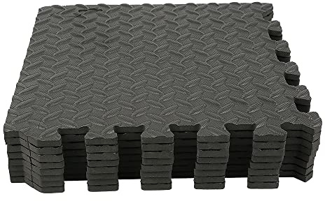 Lot de 20 Tapis d'exercice en Mousse, 30 x 30 cm, Dalles emboîtables en Mousse EVA, antidérapant et Absorbant Les Chocs, pour la Maison, la Salle de Sport, Les entraînements