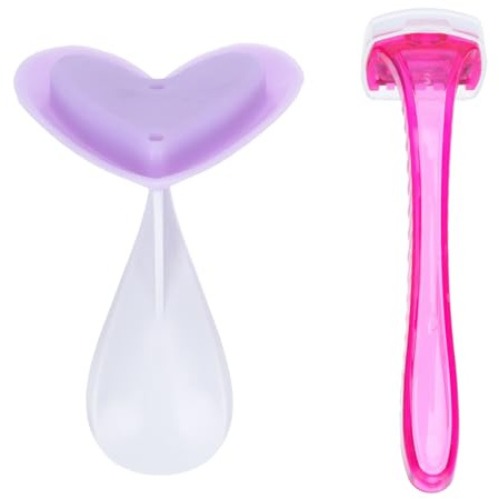 FRCOLOR Rasoio da Donna in Silicone Creativo di Rasoi per Peli Intimi e Bikini Design Ergonomico Sicuro e Duraturo Colore Casuale