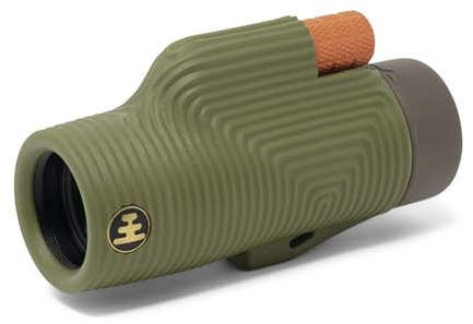 Nocs Provisions Zoom Tube 8x32 Monocular, 8X Magnification Telescope, Bak4 Prism, Wide Field of View for Bird Watching, Backpacking & Wildlife Viewing - Juniper Green II