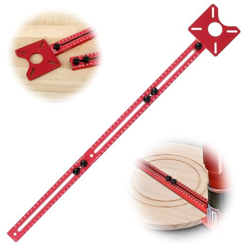 Support de fraisage multifonctionnel Guide Gabarit de positionnement de cercle de toupie Machine pour défonceuse et travail du bois