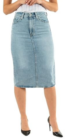 Levi's HR Back Slit Skirt Riveting Clean Hem, Riveting Clean Hem, 30W