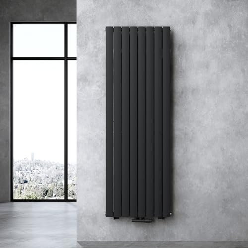 doporro Radiatore Verticale da Bagno 180x61cm, Radiatore a Pannello Termoarredo da Parete e Pavimento in Acciaio, Antracite
