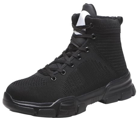 EU 40 Lacet Chaussure De Securite Chaussures De Travail Montantes Anti-Crevaison Et Antidérapantes Pour Hommes, Printemps Et Automne Hiver Chaussures De Sécurité Homme Chaussures Sécurité Homme