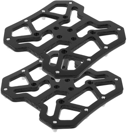 Kisangel Fahrrad-klickpedal-plattformadapter Verstellbare Pedalplattformen Pedaladapter Aus Aluminiumlegierung Kompatibel Mit Verschiedenen Fahrradtypen Umwandelbar in Flache Pedale