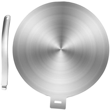 KOCKSHION Diffuseur De Chaleur Inoxydable Pour Cuisinières à Et Plaques à Induction Plaque Adaptatrice Amovible Poignée Détachable Pour Casseroles Fonte