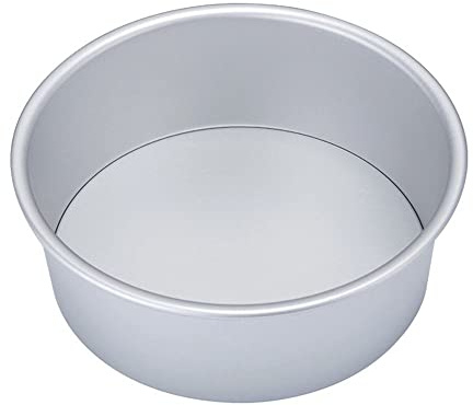 Stampo rotondo per torta, antiaderente, in alluminio, per stampaggio di torte, mousse, torta, stampo antiaderente (17,8 cm)