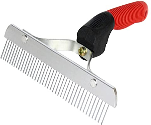 TOYANDONA Tierreinigungsbürste Selbstreinigend für Hunde Fellbürste aus Gummi und Metall Tierpflegezubehör mit Ergonomischem Griff Fellpflegekamm für Große Hunde und Pudel Zufällige Farbe
