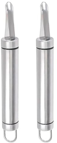 Multifunction Stainless Steel Apple Corer Tool with Ergonomic Handle, Single Fruit Corer Remover for Apples, Pears, Vegetables & Soft Fruits, Also Works as Fish Scale Remover and Shrimp Deveine