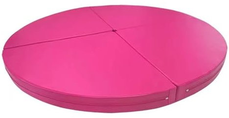 Tappetino per pole dance Cuscino for danza aerea, morbido e resistente, pieghevole, in schiuma di polietilene impermeabile, for la casa(Pink,120x5cm)