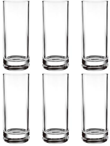 en verre réutilisables – Verres à boire transparents, ensemble de boissons de 6 pièces, tasses d'eau à whisky polyvalentes de 290 ml | Verres haut de gamme pour bière, vin, café glacé, thé, e