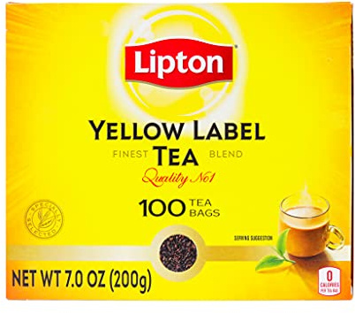 Lipton Yellow Label International Blend | Lipton Tea Bags |Black Tea| Premium Quality | 200 Grams (Pack of 1)