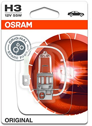OSRAM H3 Glühlampe Fernscheinwerfer 55W 3200K Fernlicht Halogen Birne 64151-01B