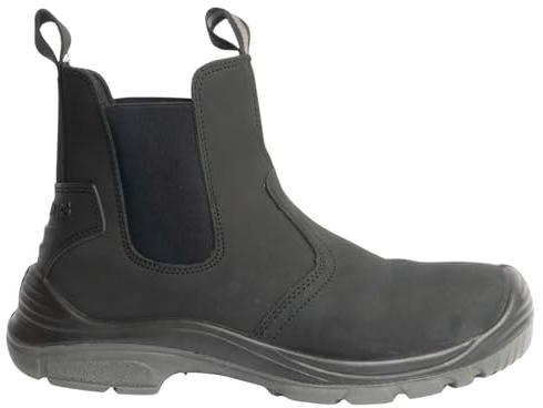 Grafters Steel Toe Safety Dealer Boots (11 UK) (Black)