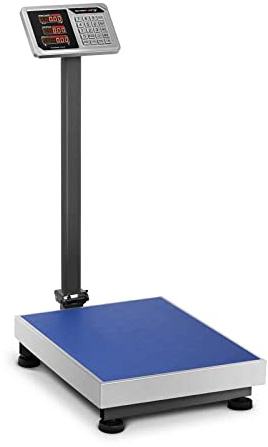 Steinberg Systems Balance Plateforme À Plate-Forme Industrielle SBS-PF-150/20 (150 kg, ±20 g, Écran LED Rabattable, Grands Chiffres De 15 mm, Plateau 60 x 45 cm)