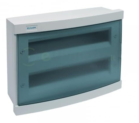 Quadro elettrico centralino 24 moduli DIN (2X12) a superficie surface scatola IP40 per interruttori automatici magnetotermici differenziali (#60242 Superficie)