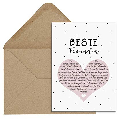 Nastami Postkarte DEFINITION inkl. Briefumschlag (Beste Freundin)