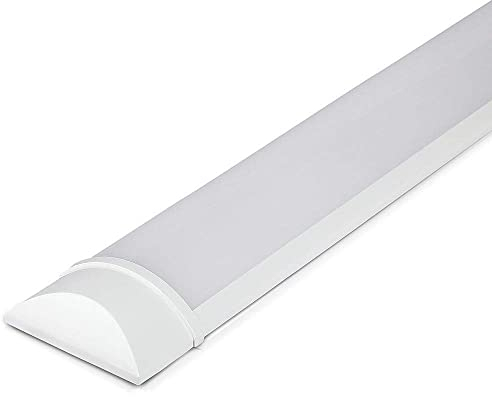 HOFTRONIC - Réglette LED 60cm 20W Tube intégré 3000K blanc chaud 2400lm Super lumineux 30000h Lampe LED longue portée 600x74x25mm (LxBxH) Lampe de cave éclairage de garage - IP20 intérieur