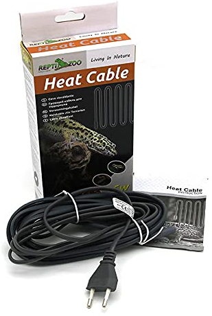 KEPOHK Silikon-Heizkabel für Haustiere, 1,7 m Netzkabel Reptilienvivarium-Gewächshaus Warme Drähte 15 W 50 W 25 W 80 W 5 m -25 W