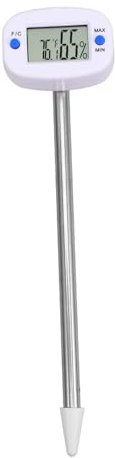 YARNOW Bodenfeuchtigkeitsmesser Mit Thermometer Bodentester Edelstahl Einfache Bedienung Zum Messen Von Feuchtigkeit Und Temperatur Erde