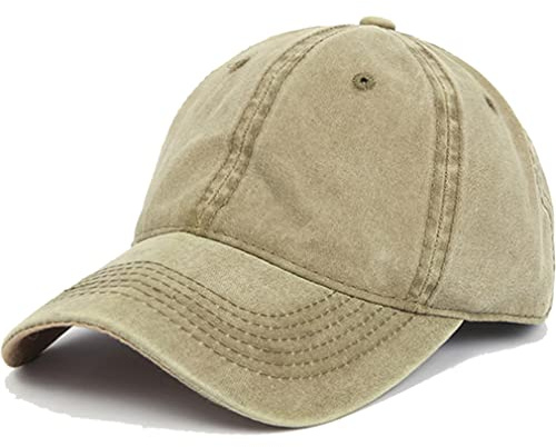Cozyan Cappello Uomo Donna Cappelli Visiera Regolabile Cotone Casuale All'aperto Cappellino da Baseball Uomo Donna Cappello Berretto Regolabile Vintage Lavato Invecchiato