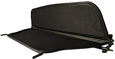 PureWind Windschott kompatibel mit Audi 80 Typ 89 Baujahr 1991-2000 (Schwarz) – Windschott Universal mit Schnellverschluss inkl. Tasche