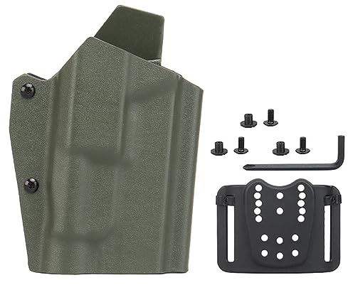 K.ydex Taktisches Holster Leichtgewicht für G 17/19/19X/45 mit TLR-1 Taschenlampe Pistole Holster Schnellverschluss Q.LS Kit Airsoft Ausrüstung