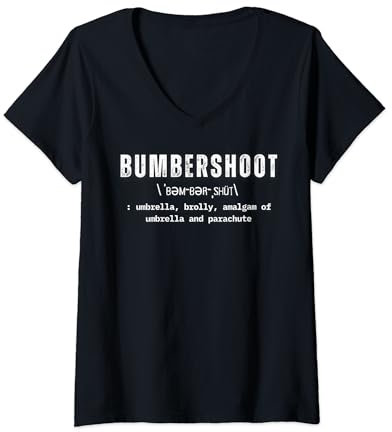 BUMBERSHOOT | Regenschirm, Brolly T-Shirt mit V-Ausschnitt