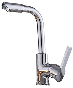 Wasserhahn für Küche, Badezimmer, Wasserhahn für Zuhause, Garten, Wassermischer, 360-Grad-Drehgelenk, einfaches Waschbecken, Waschbecken und Küchenarmatur, Küchenarmatur, kleines Geschenk