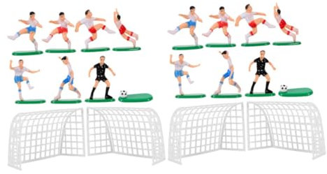 Cabilock Decorazioni Torta Calcio Riutilizzabili in Abs per Feste a Tema Sport, 2 Set per Compleanni e Eventi Tema Calcio