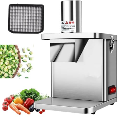 LFfwynog Picadora de Cocina, rallador eléctrico para Uso doméstico en la Cocina, trituradora de Control de un Solo Toque, máquina para Hacer ensaladas para Frutas, Verduras, rallador,6 * 7.2mm