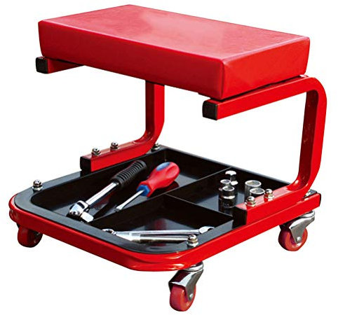OZBMA Siège Rampant Roulant, Tabouret de mécanicien, Outils de réparation de Chaise, Atelier de Plateau, Garage de Voiture Automobile avec capacité de 300 LB