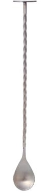 Buckingham Cocktail Mixing Spoon Double-Ended Bar Spoon with Twisted Stem and Muddler End 26 cm