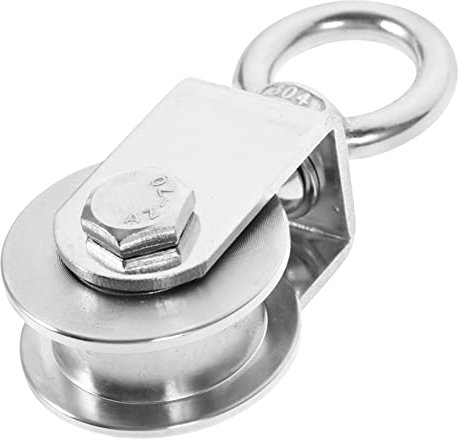 Housoutil Puleggia in Acciaio Inox 201 per Cavi Rotazione Silenziosa a 360°, Tipo H, Resistente per Strumenti Funi D'acciaio