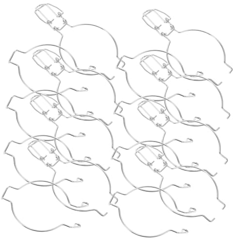 Homoyoyo 10 Uds Perchas De Alambre para Tarros De Albañil - Clips Abrazaderas para Tarros De Vidrio De Boca Ancha - Sello De Conservas y Recipientes De Almacenaje