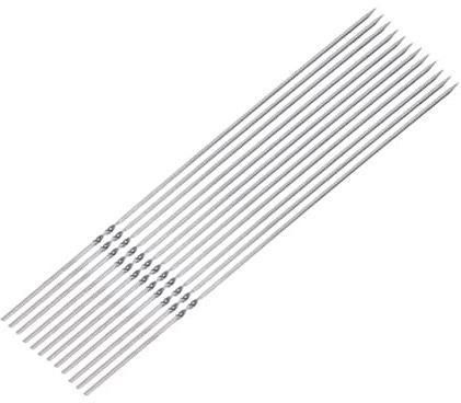 BESPORTBLE 50piezas Brochetas Inoxidable De Anchas y Gruesas Para De Barbacoa Reutilizables y