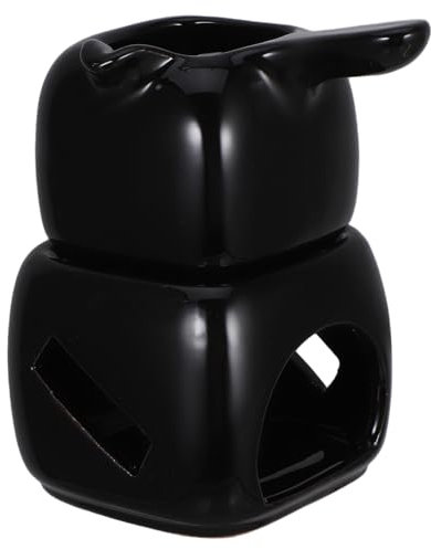 CHICAMPERA Taza para Chocolate Multifuncional de Cerámica Calentador Compacto para Fondue de y Queso para Hogar y Restaurantes Accesorio de Cocina