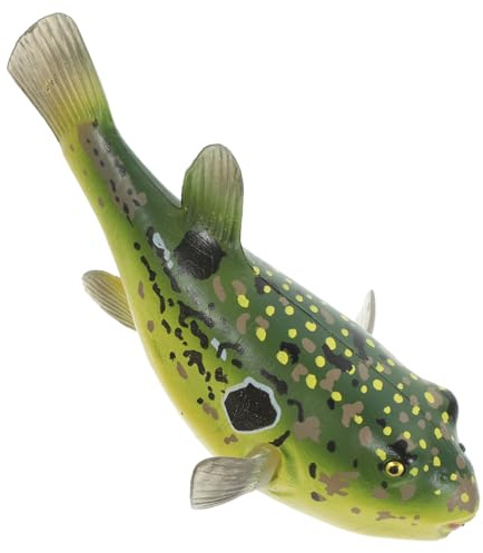 BESTonZON Kugelfisch Spielzeug Figur aus Kunststoff Realistische Meerestier Dekoration Kinder Lernspielzeug Aquarium Deko Maritimes Kinderzimmer