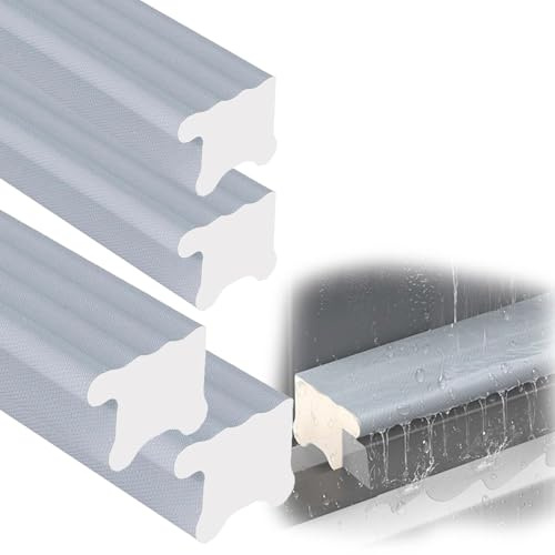 tiras lluvia para alféizar Burletes De 300 Cm Para Ventanas, Protección Contra La Lluvia Para Ventanas Correderas/abatibles, Burlete Ancho Para Balcones/alféizares(4PCS)