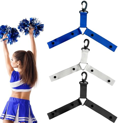 Generisk cheerleading pompon hängare – 3-delad ryggsäck rem | Pompon ryggsäck hängare med – för cheerleading tävling team event skolaktiviteter dans