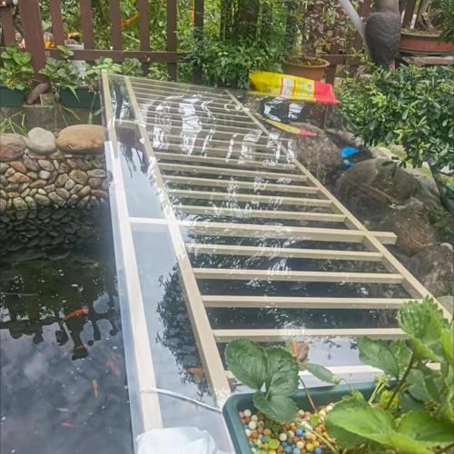 Hochfeste transparente Kunststoffplatten für Veranda-Abdeckungen, Acrylplatten zum Malen, Wandschutz, Duschen (0,8 x 25 m)