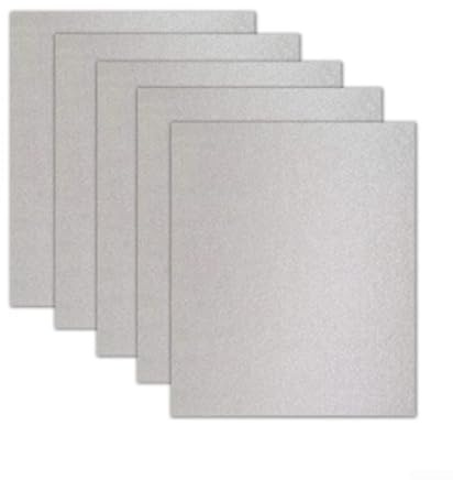 Set di 5 piastre di copertura in mica per forno a microonde, 150 x 120 mm, resistenti al calore, per riparazione e manutenzione di elettrodomestici