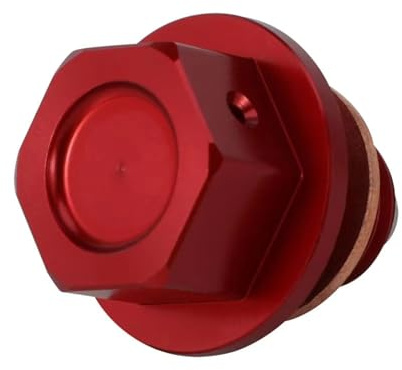 BULAIDAI Perno de Drenaje de Aceite de Aluminio, fácil instalación y tapón Resistente a la erosión, Adecuado para, Motocicleta, 110F, Perno de Instalación rápida