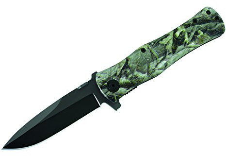 Herbertz Erwachsene Messer Einhand-Messer, Camo-Design, schwarz, 20, 5cm, 239712