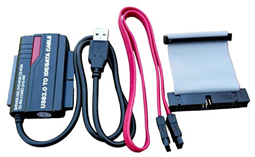 AKORD USB 2.0/3.0 Hard Drive Reader 2.5 3.5 5.25 IDE SATA SATA2 Convertor Adapter Dock (USB 2.0 Reader)