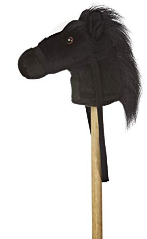 Aurora World World Giddy-Up Stick Horse 37 Plush, Black